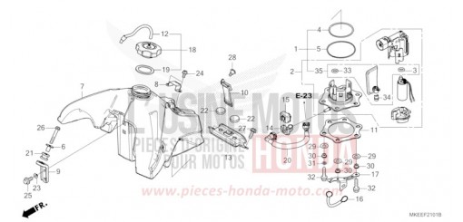 RESERVOIR A CARBURANT (CRF450RX) CRF450RXL de 2020